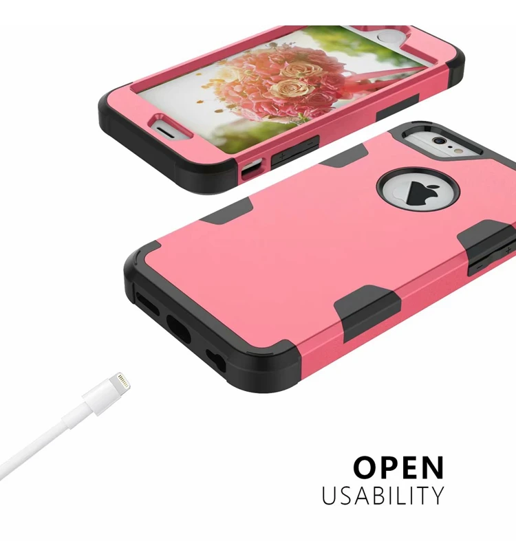 Для iPhone 6S/6 4," гибридный противоударный защитный резиновый силиконовый чехол для задней панели 7 8 Plus X Xs чехол