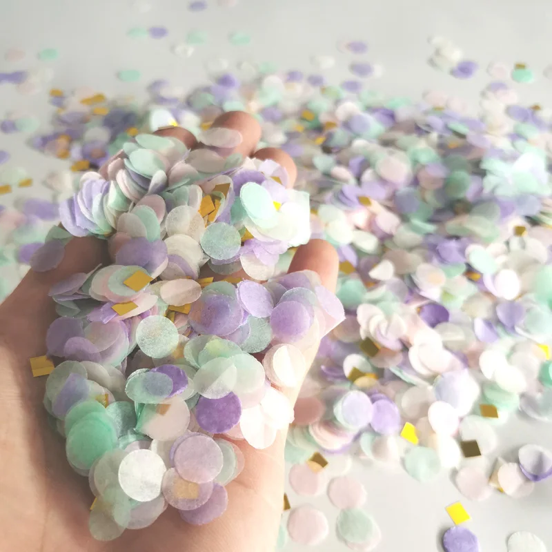 Пастельные конфетти 30 г бумажные пастельные радужные единороги украшения для