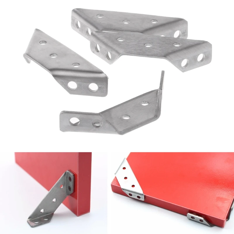 P15D 4 шт. маленькие Нержавеющая сталь Поддержка правый угол код фиксированный