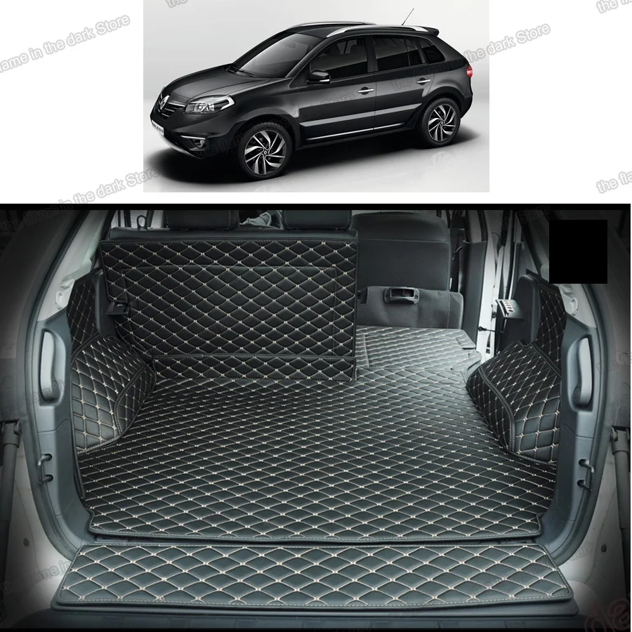 Lsrtw2017 кожаный коврик для багажника renault koleos груза 2007 2008 2009 2010 2011 2012 2013 2014 2015 samsum qm5