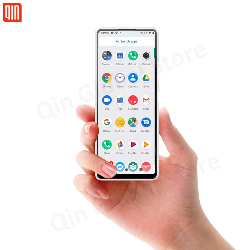 global version qin 2 pro full screen phone 4g network with wifi 5 05 inch 2100mah andriod 9 0 sc9863a octa core feature qin 2pro free global shipping