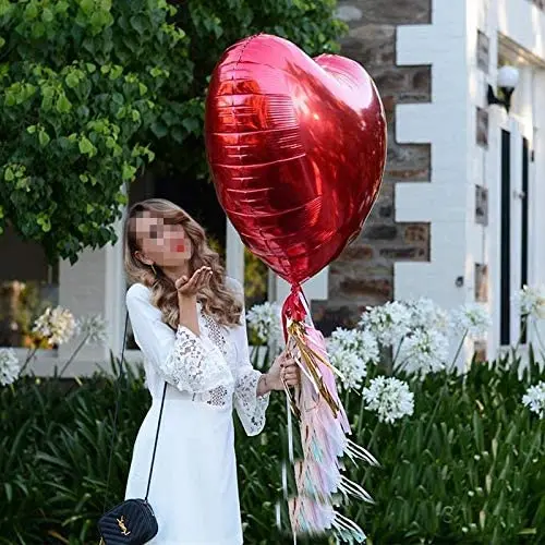 

26pcs Red Heart Balloons Foil Balloons for Birthday Valentine's Day Wedding Engagement Decoration