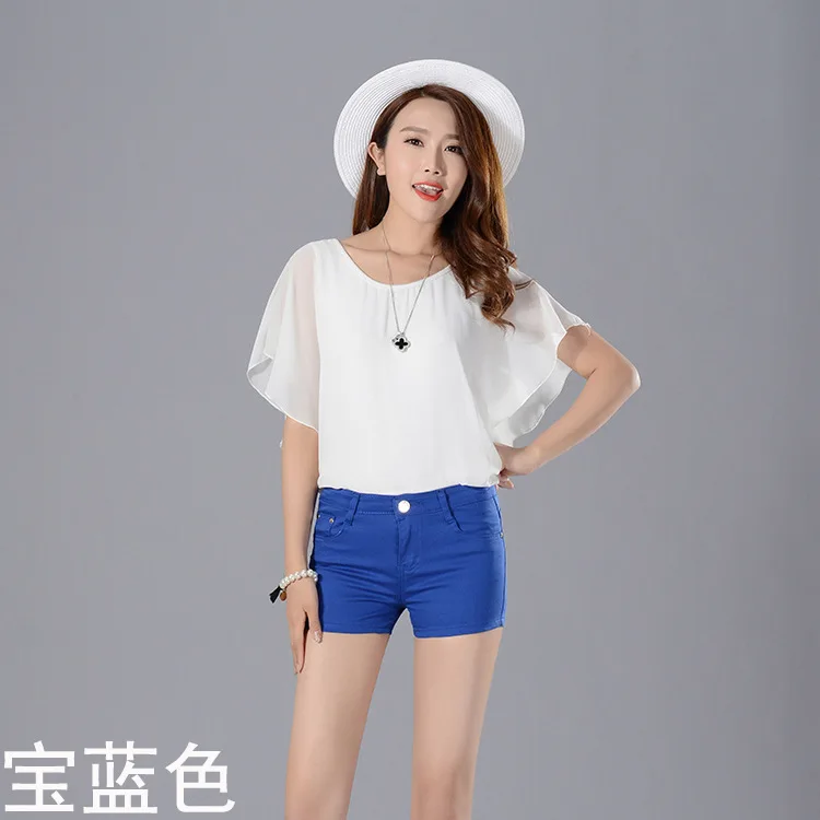 Новинка 2019 модные повседневные шорты с эластичным поясом изысканно Доступные |