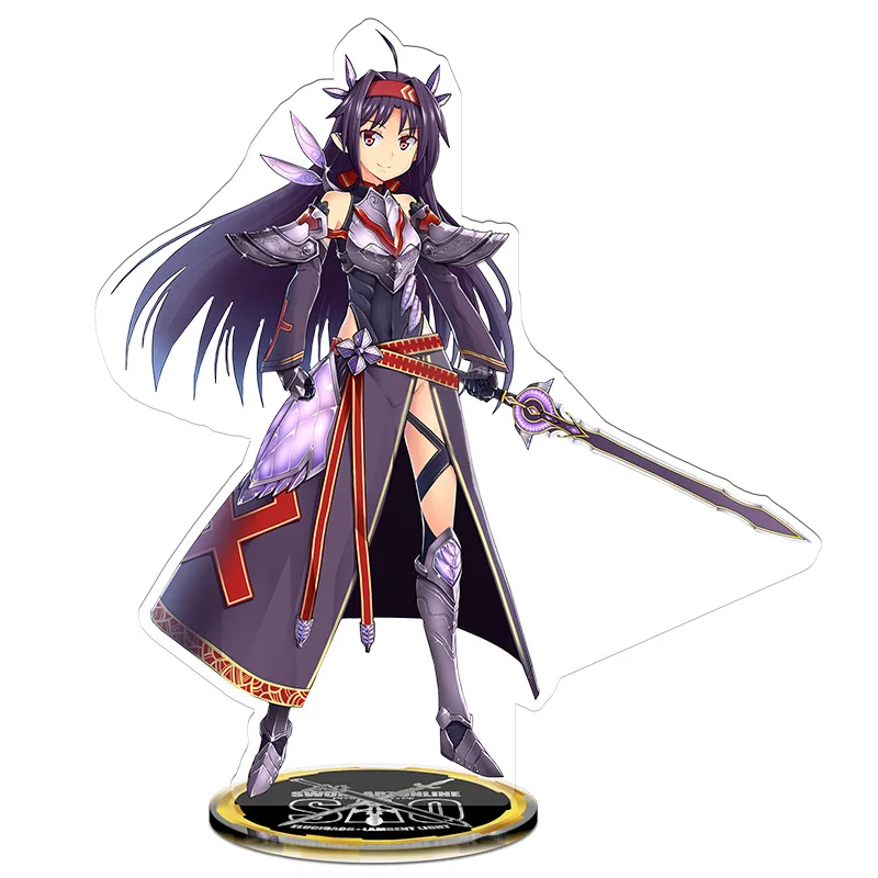 

Japan Anime Sword Art Online 21cm Kirigaya Kazuto Shinozaki Rika Acrylic figure Big stands model Toys Study bedroom decoration