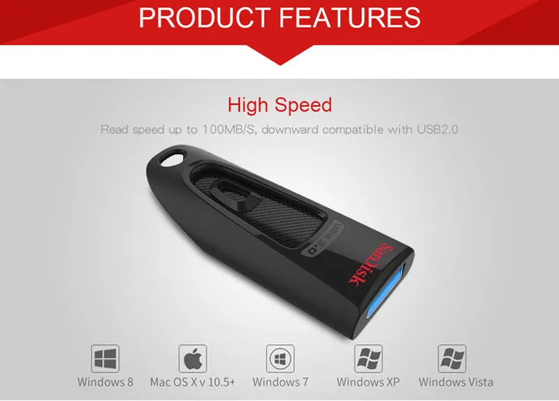 Sandisk USB 3,0 флеш-накопитель 128 Гб 64 ГБ 32 ГБ 256 ГБ USB флеш-накопитель 32 64 128 16 ГБ флеш-накопитель USB флеш-накопитель диск на ключ памяти