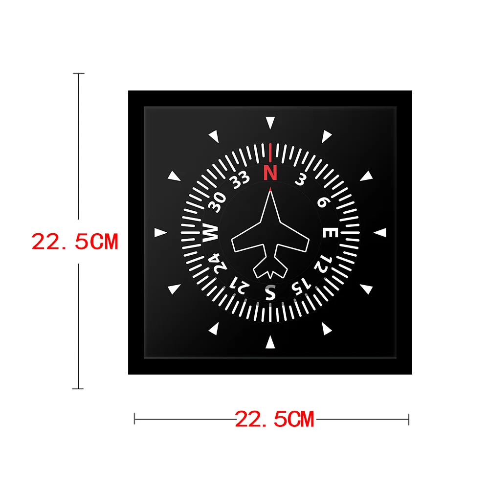 Flight Flying Plane Fighter Jet Aviation Compass Direction Clock Airplane Silent Square Frame Table Aviator Home Decor | Дом и сад
