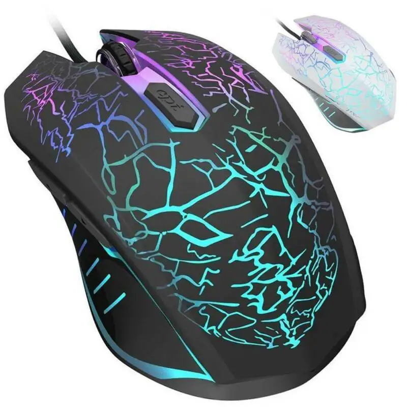 

USB Gaming Mouse RGB LED Light Wired Pro Optical With 6D Side Buttons Laptop PC~
