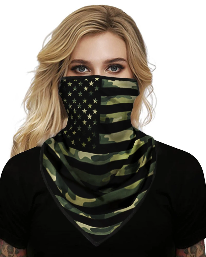 

2020 New Fashion Camouflage Print Breathable FaceBandana Magic Scarf Headwrap Balaclava