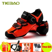 tiebao pro cycling shoes road men women pedals self locking bicycle riding shoes bicicletas superstar athletic bike sneakers