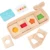Головоломка Монтессори с геометрическим разделением цветов, деревянные игрушки, сенсорная тренировочная форма, соответствующие игры, детское раннее образование, познание - изображение