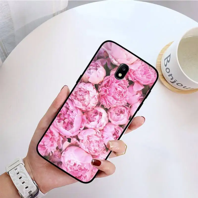 YNDFCNB Purple Peony Flower On the Vase Phone Case For Samsung Galaxy J7 J6 J6PLUS J8 J4 J4Plus J7DUO J7NEO J2 J5 Prime | Мобильные