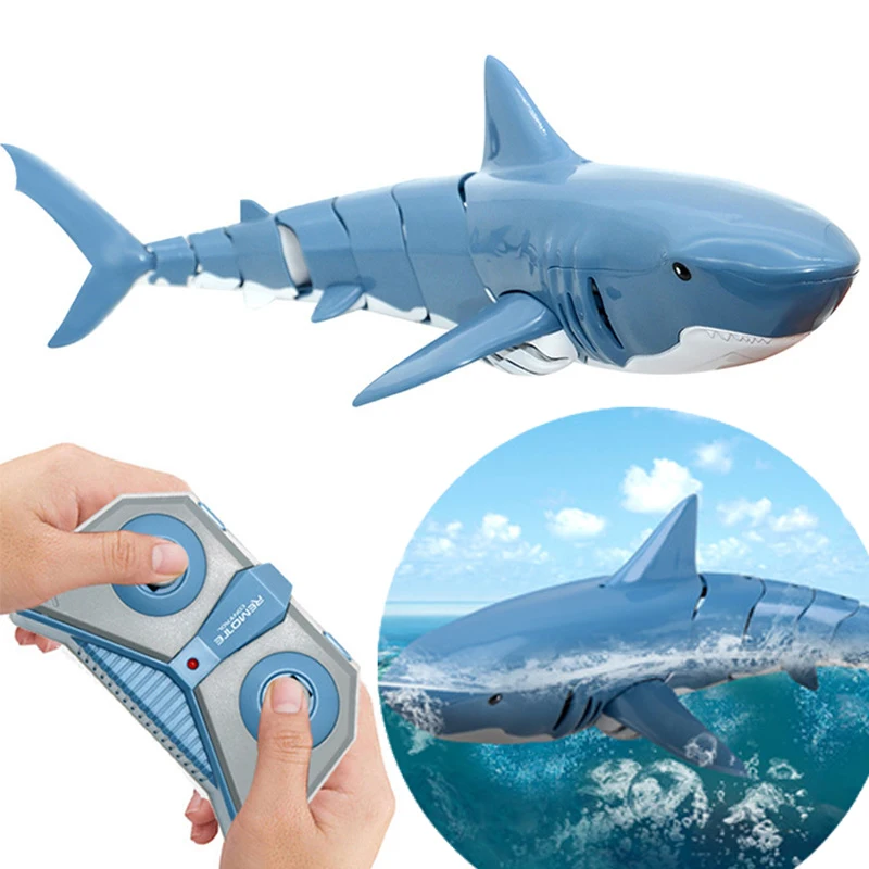 Remote Control Shark Toy Robots RC Animals Electric Sharks Children Kids Toys for Boys Summer Swimming Pool Water Cars Ship Fish | Игрушки и