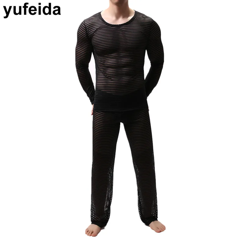 Мужской комплект одежды свободные повседневные длинные штаны брюки сексуальное