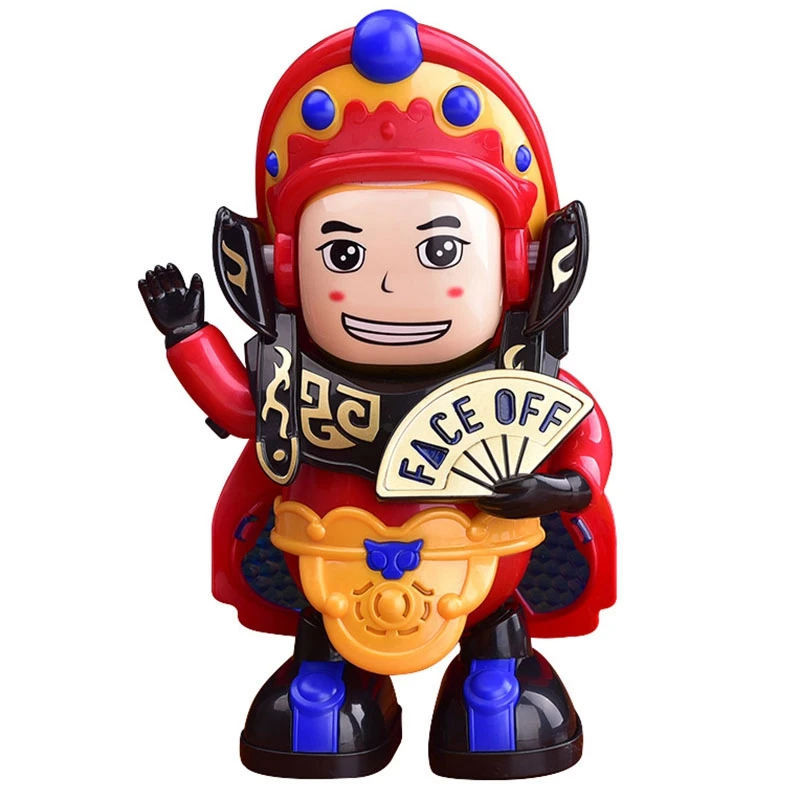 

Electric Robot Toys 4 Faces Change, Singing and Dancing Beijing Opera Face Changing, Kids Birthday Toy Gifts