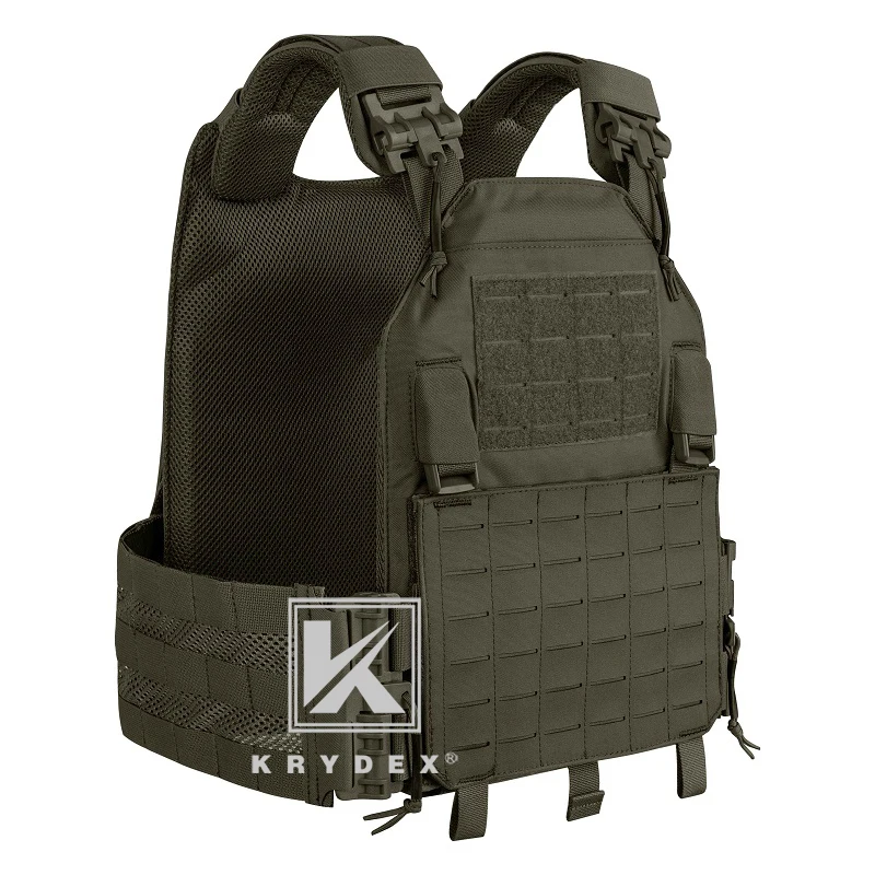 Тактический жилет с лазерной резкой KRYDEX + комплект передней панели быстросъемной