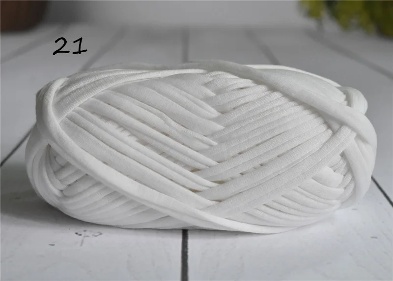 21 1pc 100 г/шар плотная ткань полоса Пряжа Ремесло для ручная вязка крючком DIY подушка одеяло ткань полоса для сумок - Цвет: 21 1pc