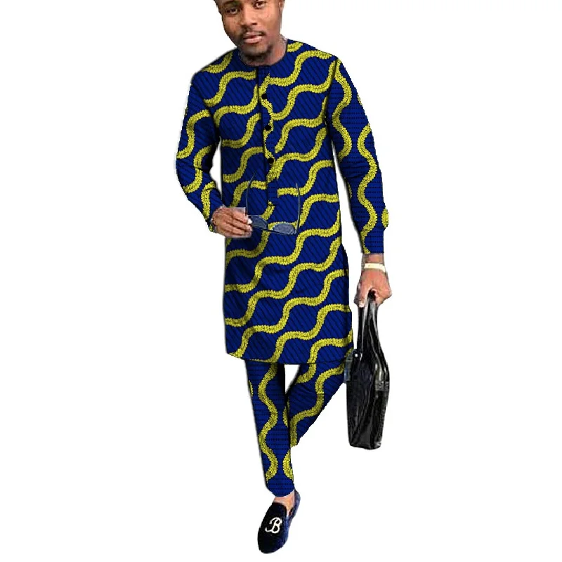 Африканский Традиционный Костюм длинная рубашка мужская одежда Дашики модные