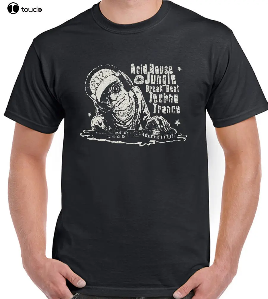 Twisted Dj Mens Funny T-Shirt Acid House Jungle Break Beat Techno Trance Dance 2019 Summer T Shirt Men O-Neck Tee | Мужская одежда