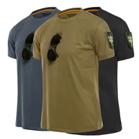 men outdoor running tactical fitness t shirt sportswear military rashguard short sleeve quick drying gym casual size s 3xl x223d