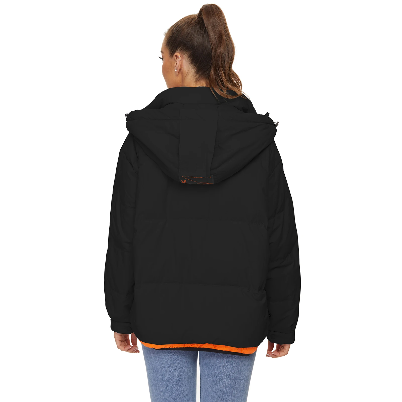 WYBLZ Warm Parka Winter Jackets Women Thicken Hooded Cotton Padded Coats 2021 Loose Puffer Parkas Ladies Oversize Outwear New
