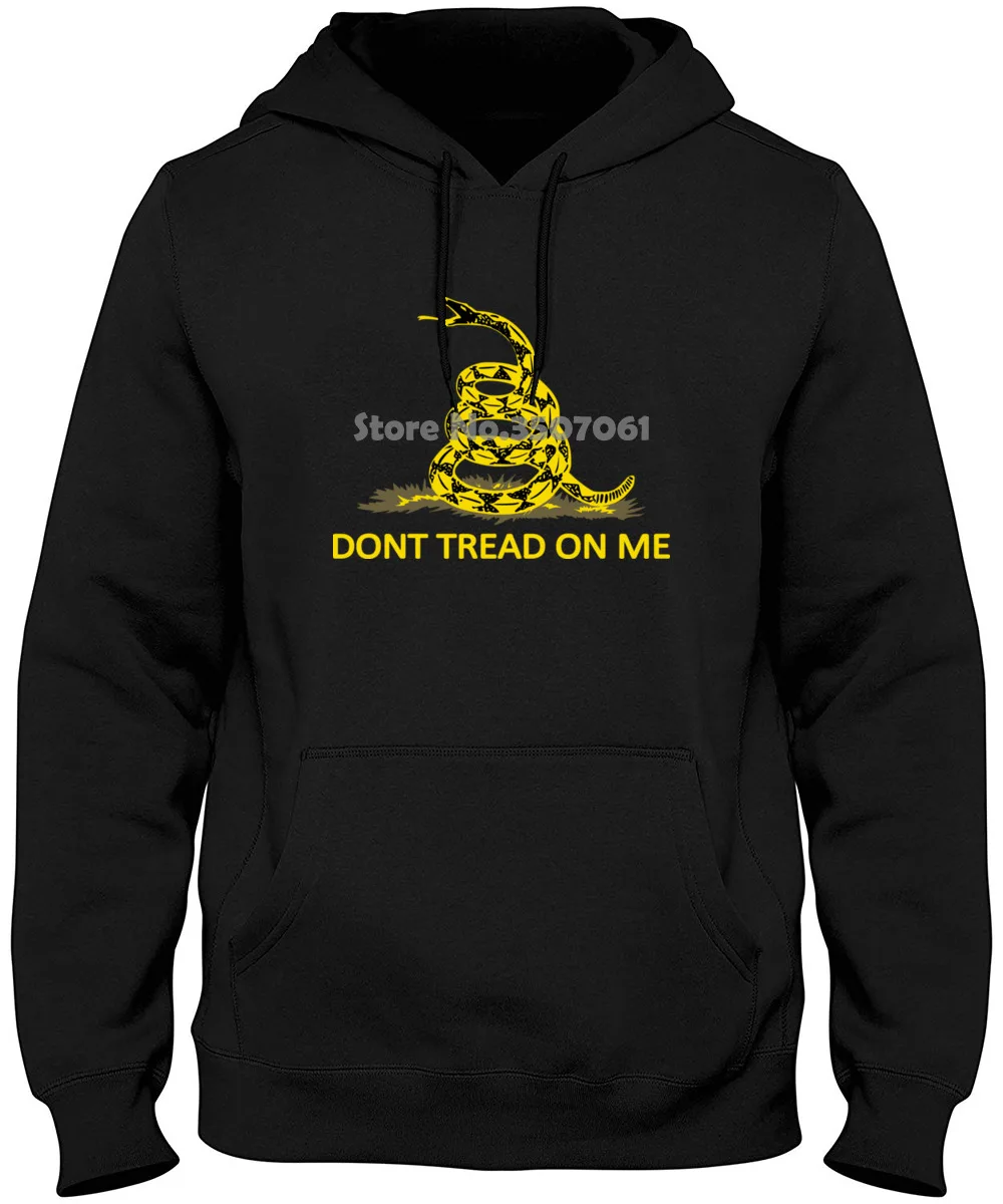 Мода 2019 Топ мужские черные классические Gadsden Dont Tread On Me толстовки и