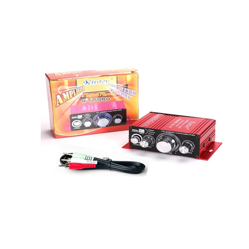 Kinter MA-170 Red12V мини Hi-Fi стерео аудио усилитель с 5A источником питания | Электроника