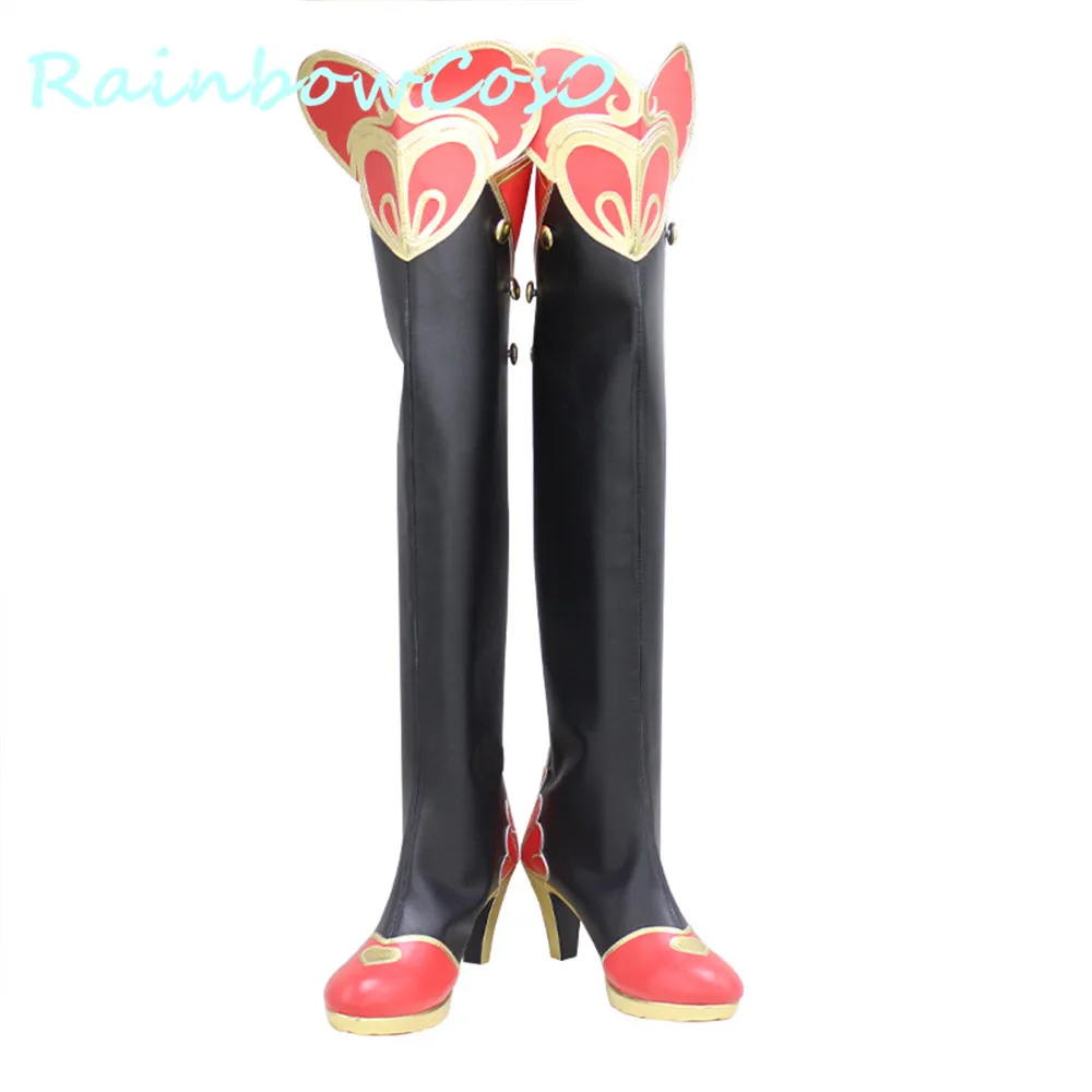Twisted-Wonderland Riddle Обувь для косплея Сапоги Игра Аниме Хэллоуин RainbowCos0 W959