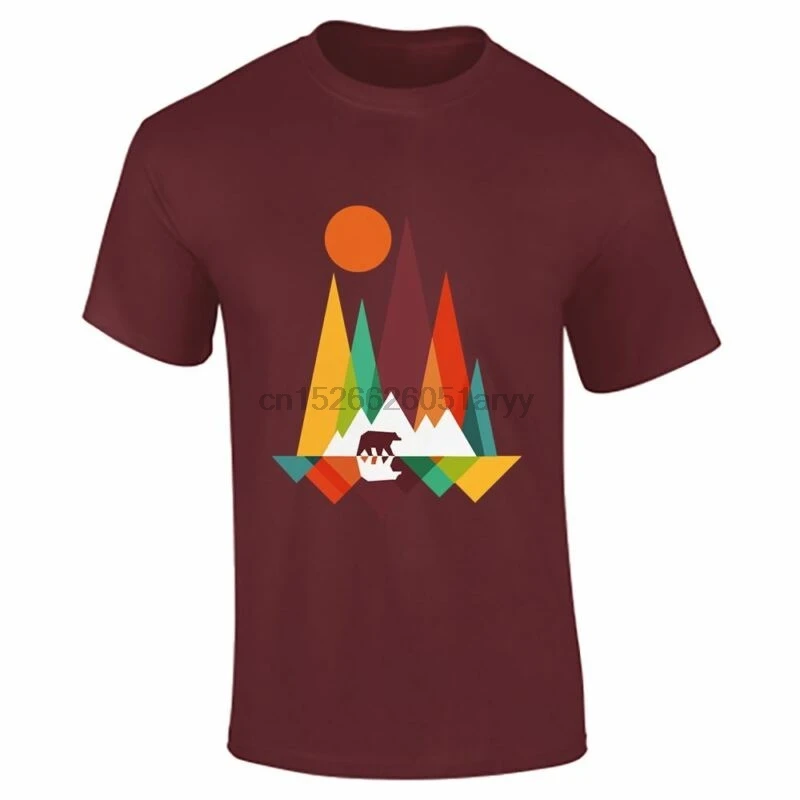 Mens Boys Mountain Bear Lot Dance Wear Novelty Fitness Tee Funky T Shirt Top |