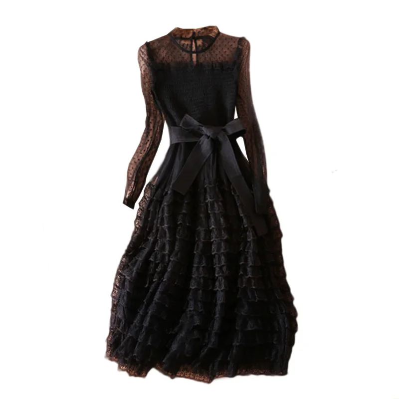 

2021 spring new style, slim, big size, fat mm dress, puffy cake skirt, gauze Fairy Dress