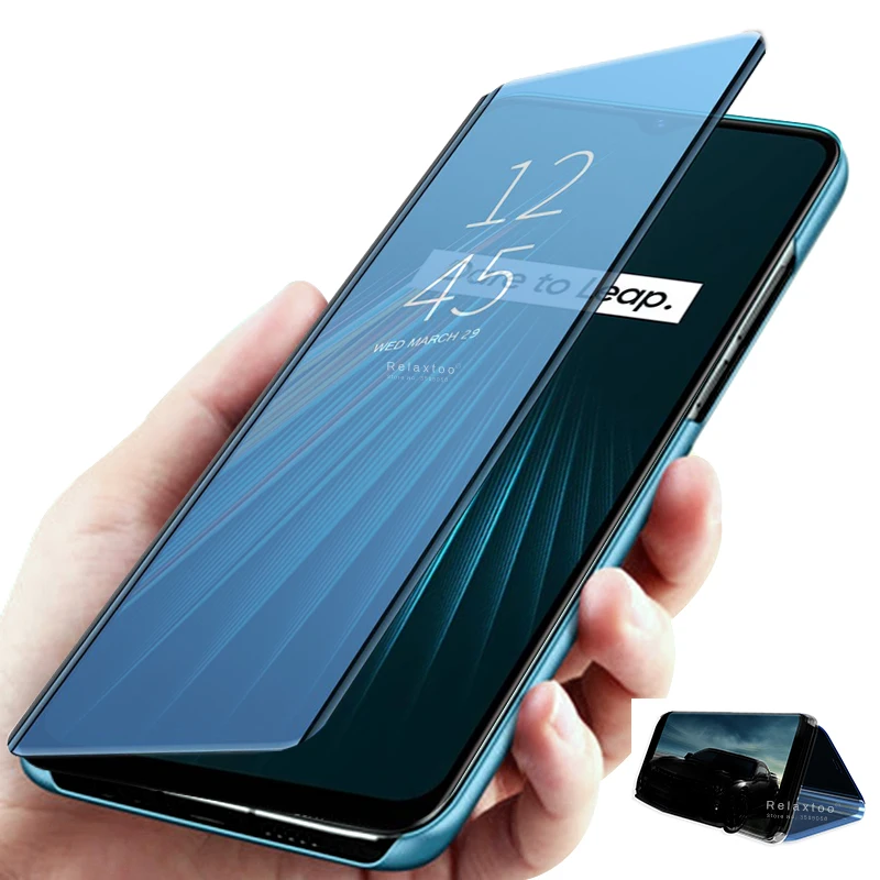 Умный зеркальный флип-чехол для realme xt x lite light xlite чехол oppo realmi x2 pro real me 5i 5s 5 чехлы |