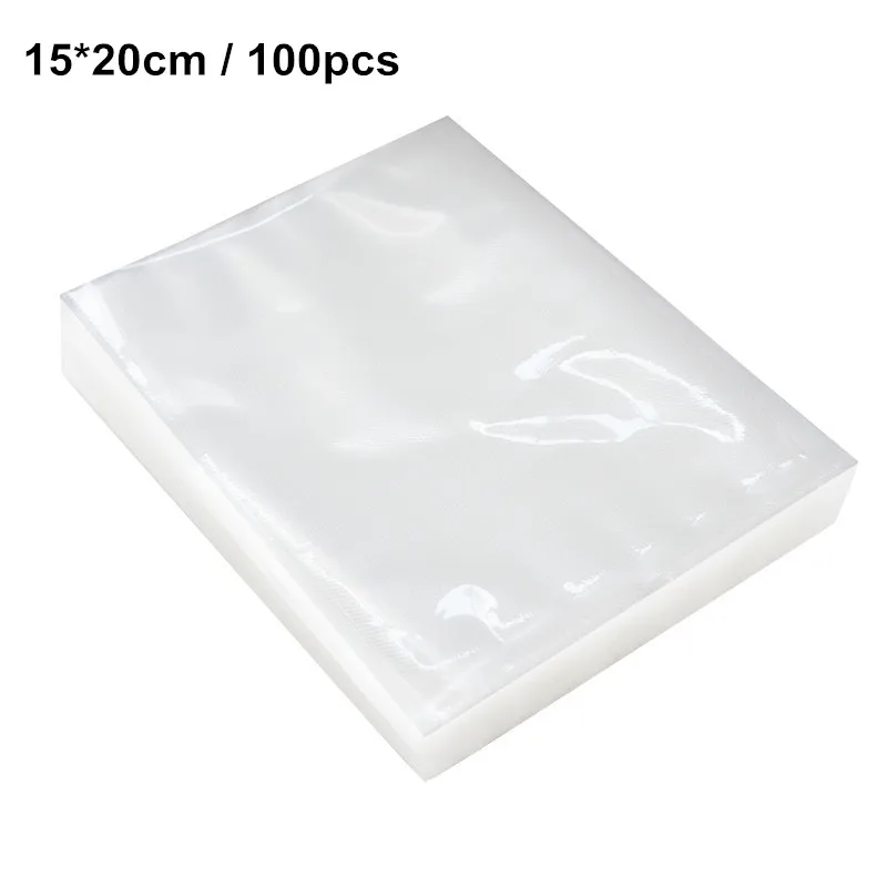 15x20cm 100pcs Tintonlife 100 шт./лот вакуумные пакеты для пищевых продуктов, вакуумная упаковочная машина, мешок для хранения продуктов с пищевым материалом - Цвет: 15x20cm 100pcs