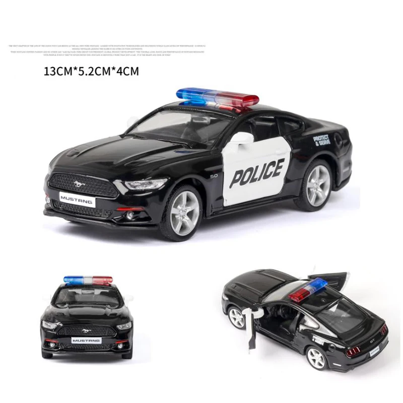 Лидер продаж литая полиция в масштабе 1:36 модель автомобиля Ford Mustang GT