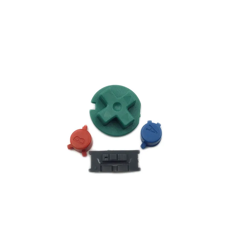 gray color 10 комплектов для GBC D колодки A B кнопки пластиковые кнопки включения выключения клавиатуры для Gameboy цветные GBC цветные кнопки - Цвет: gray color