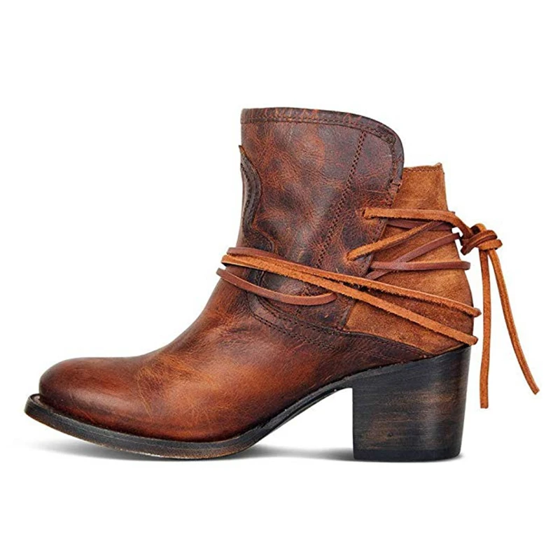 Женские кожаные ботинки Fujin повседневные ботильоны зимние новинка 2020|Женские