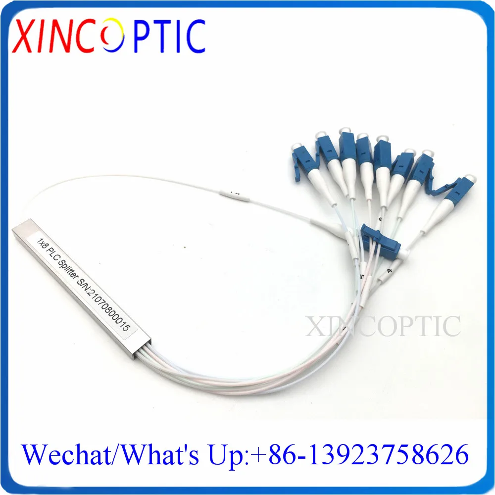 10 шт. 8Ch блокирующий ПЛК-Сплиттер 1x 8 стальная трубка 0 9 мм G657A2 см с ST/FC/SC/LC/APC