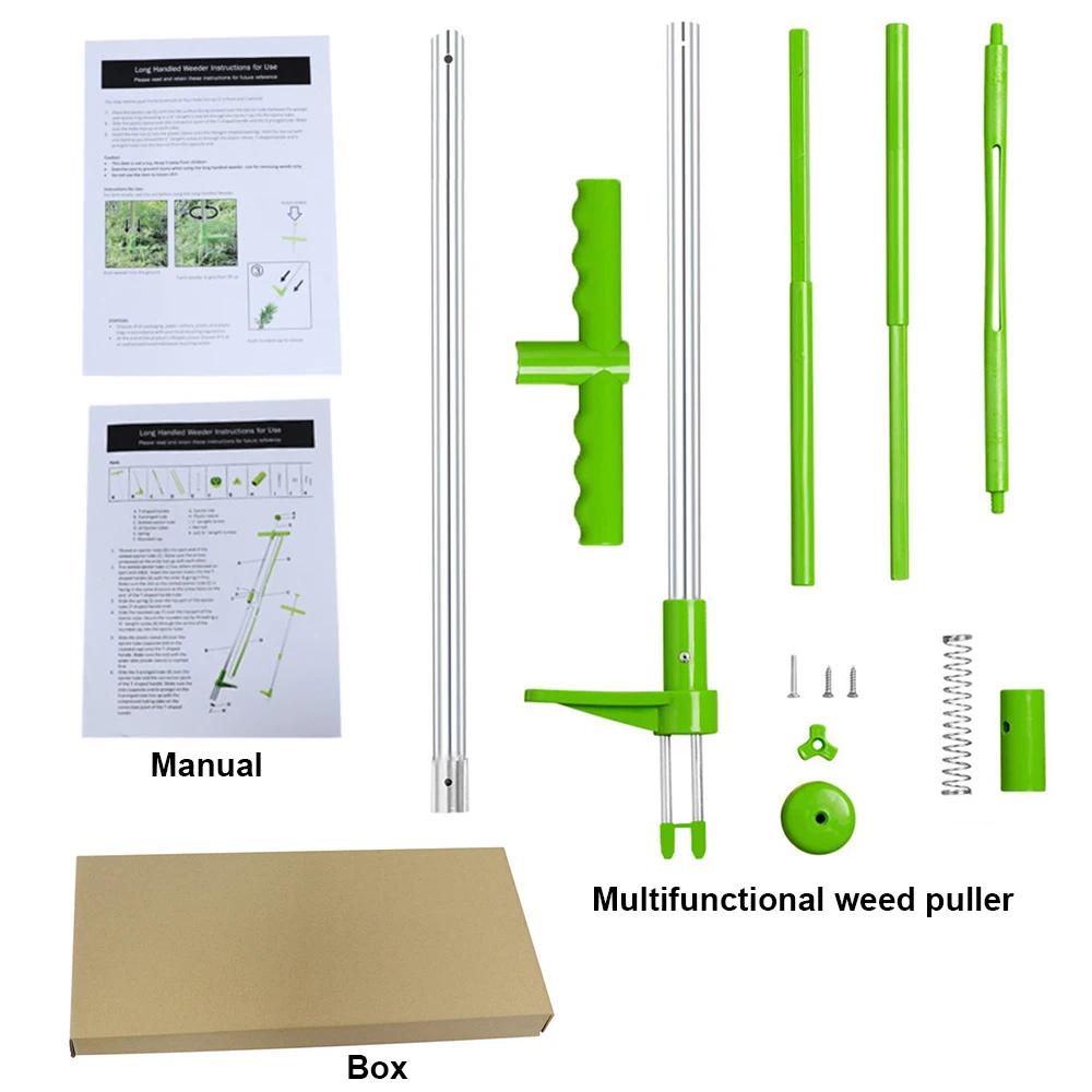 

Root Remover Outdoor Claw Weeder Portable Manual Garden Lawn Long Handled Aluminum Stand Up Weed Puller Weed Killer Tools