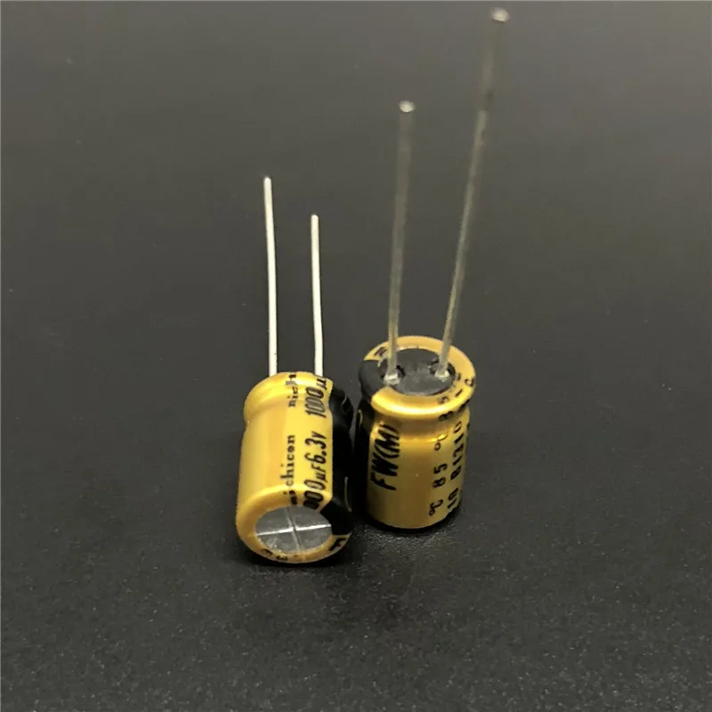 10 шт./100 шт. 1000 мкФ 6 3 В NICHICON FW серии 8x11 5 мм 6.3V1000uF HiFi аудио алюминиевый