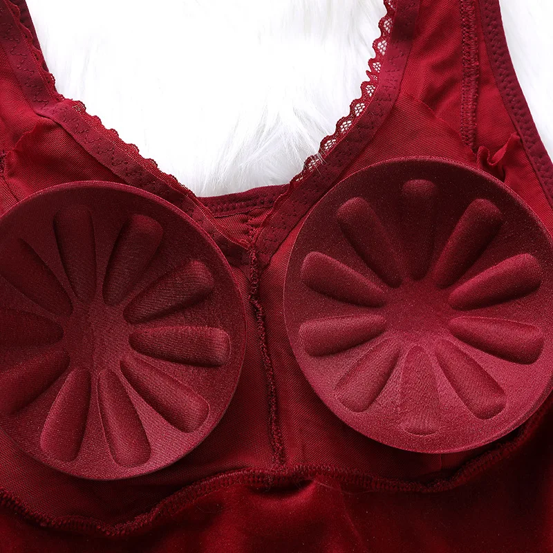 Plus Size Women's Slimming Underwear Bodysuit Body Shaper Waist Shaper Shapewear Slimming Bodysuits Hook Corset with velvet