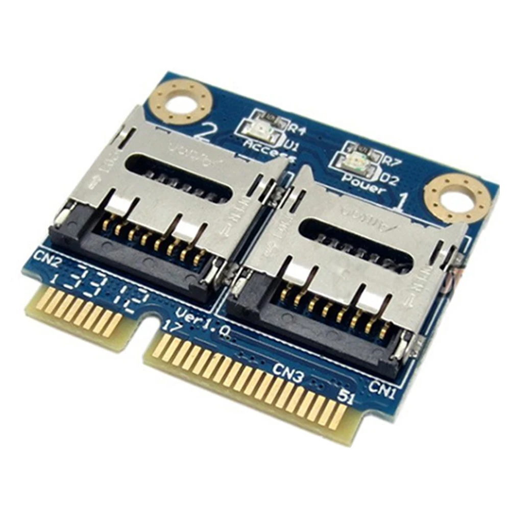 PCI-E к двойной микро высокой скорости для ноутбуков легкий мини USB кабель переходной портативный профессиональный кард-ридер