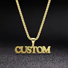 Sipuris индивидуальное ожерелье с именем на заказ, цепочка с именной табличкой на заказ, ожерелья с кулоном золотого цвета для женщин и мужчин, ювелирные изделия, подарки