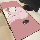 Симпатичный розовый большой коврик для мыши с аниме девушкой подходит для настольного коврика нескользящий удобный скоростной геймерский коврик резиновый высококачественный промо CSGO