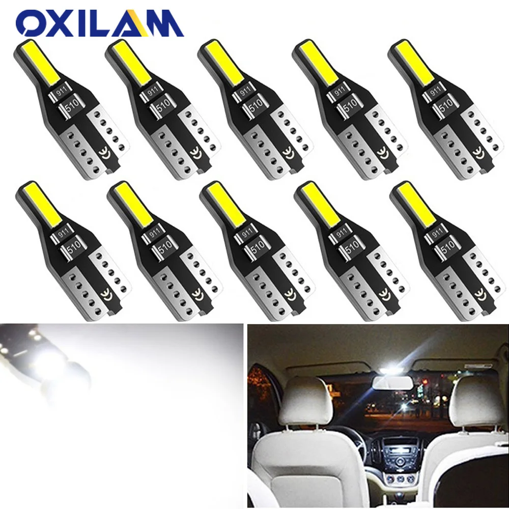 

10x T10 W5W Led 2825 Led Car Interior Bulb Reading Light for Peugeot 307 206 308 3008 407 207 208 508 2008 406 5008 301 106 306