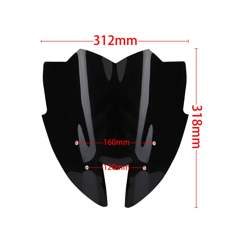 

Аксессуары для мотоциклов, Модифицированная передняя крышка для лобового стекла и направляющей потока, подходит для Kawasaki Z800 / ZR800 2013 2014 2015