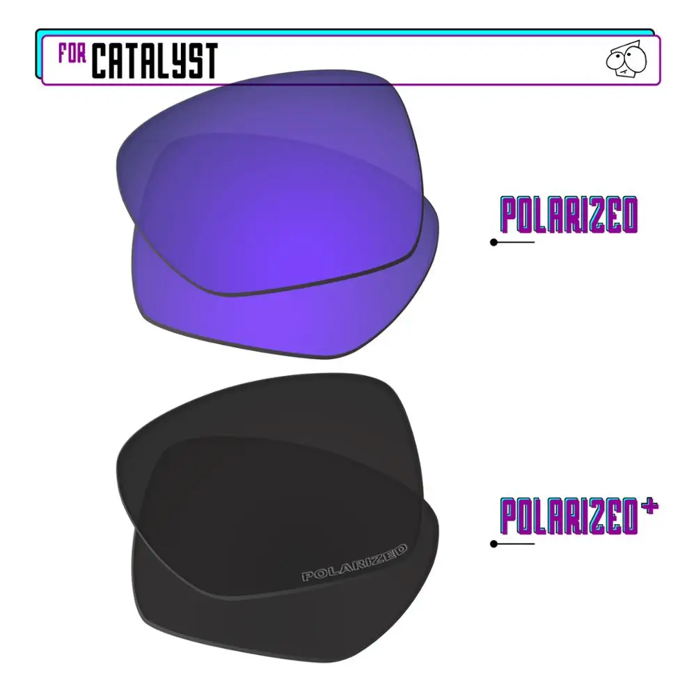 

Ezrelease поляризованные Сменные линзы для солнцезащитных очков Oakley Catalyst-BlackP Plus-PurpleP