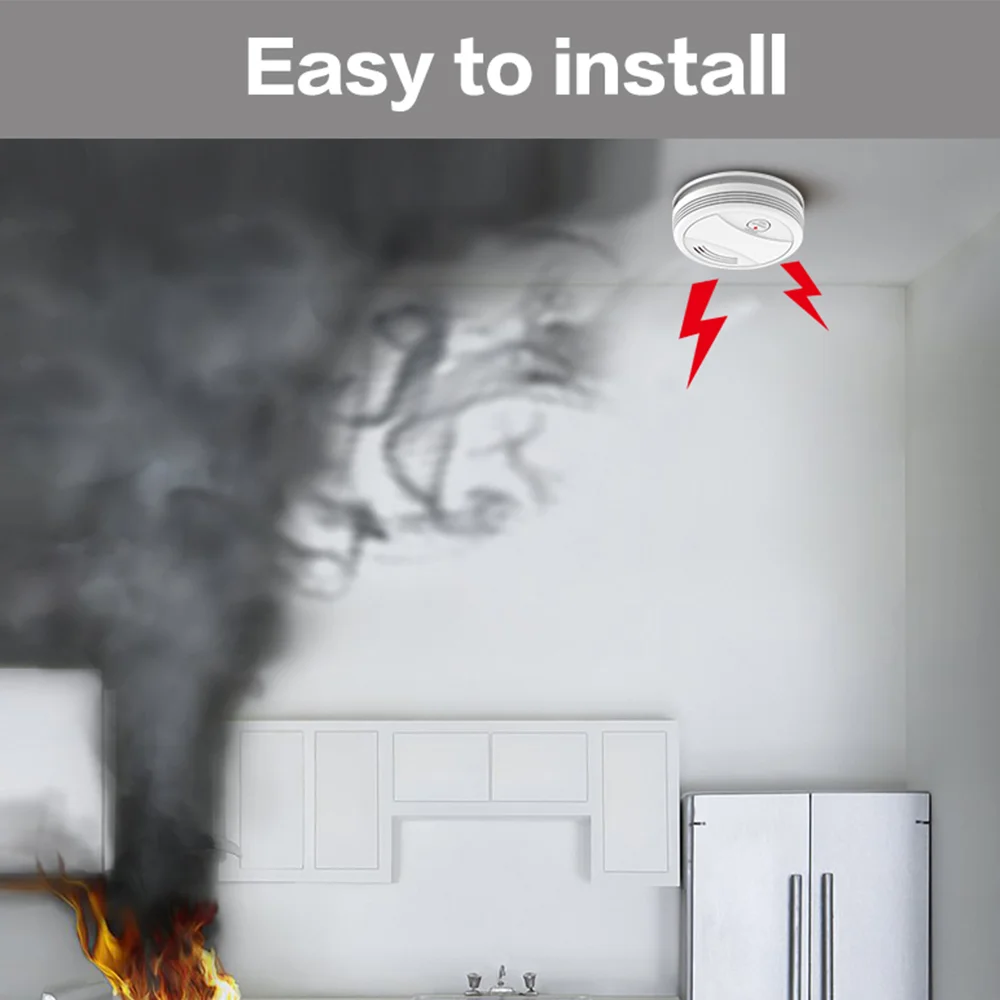 CPVan 5 шт./лот детектор дыма WiFi Tuya Smart Life APP датчик умный портативный 2 4G |