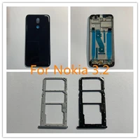 for nokia 3 2 battery back cover rear door housing case middle frame faceplate bezel sim card tray holder ta 1156 ta 1164