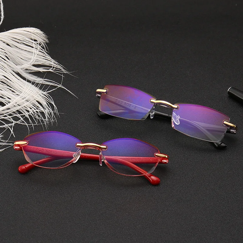 Женские очки для чтения лица dianond не сферические линзы с покрытием Ретро Бизнес