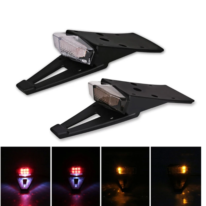 

Universal Off Road Rear Mudguard LED Brake Tail Light Lamp with Bracket for Off-road Motorcycle Motocross Dirt Bike Red