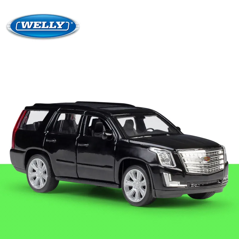 1/36 роскошный Cadillac Escalade GMT820 ESV 2017 внедорожник модель игрушечный автомобиль сплав