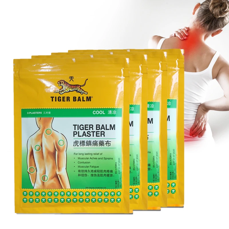 12 штук в партии 4 посылка теплый тигровый бальзам пластырь/тэгао крутые лечебные